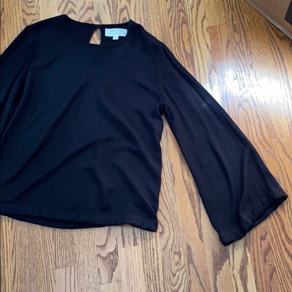 Cloth & Stone black viscose top Medium - Picture 4 of 8